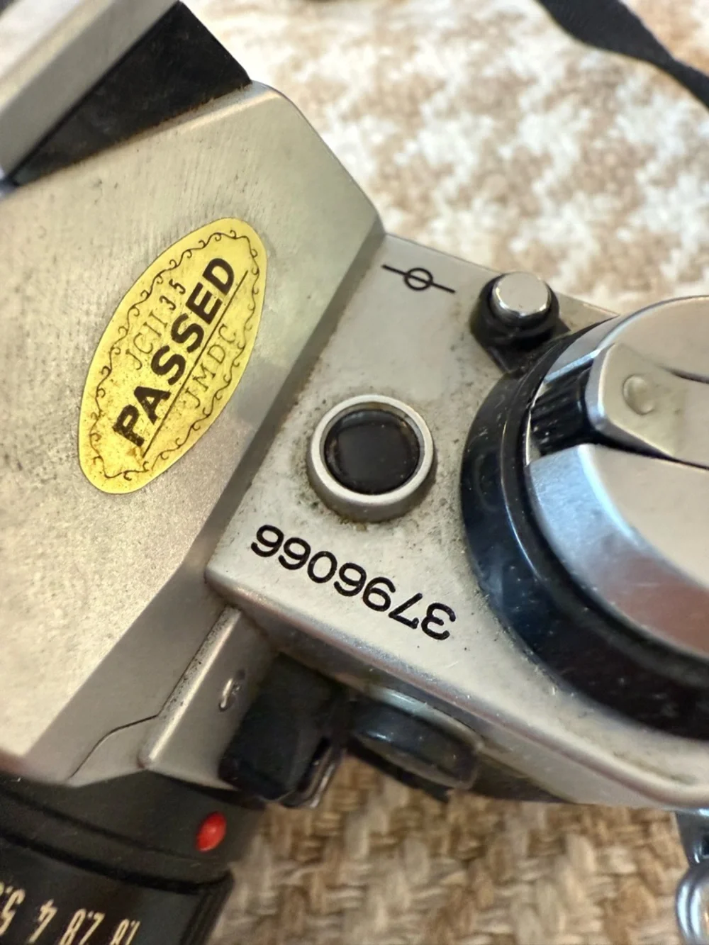 Canon AE-1 Film SLR Camera in Silver and Black with Lens